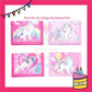 ParteeTime Kids Gifts Cute Cartoon Trifold Wallet Princess Elsa Barbie Dompet Lipat Kartun Comel Kanak-Kanak