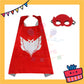 ParteeTime Kids Mask Cape Children Capes Birthday Party Dress Up Toy Cape Cosplay Costume