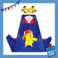 ParteeTime Kids Mask Cape Children Pikachu Capes Birthday Party Dress Up Toy Cape Cosplay Costume