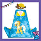ParteeTime Kids Mask Cape Children My Little Pony Capes Birthday Party Dress Up Toy Cape Cosplay Costume