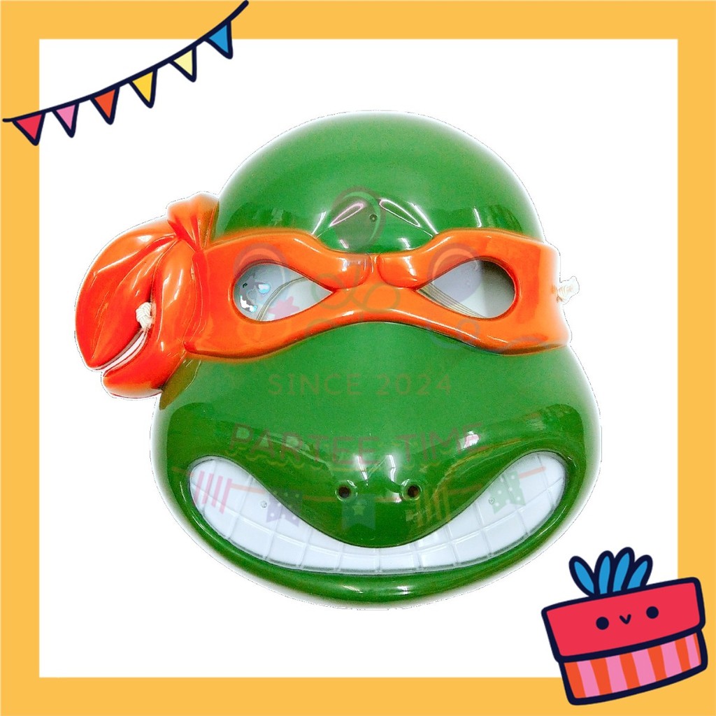 ParteeTime Kids Mask Cape Children Ninja Turtle Capes Birthday Party Dress Up Toy Cape Cosplay Costume