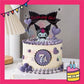 ParteeTime Kids Kuromi Cake Topper Cute Characters Figures Set Cake Decorative Baking Decoration Birthday Party