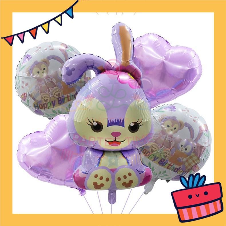 ParteeTime Kids My Little Pony & Stella Birthday Party Decoration 5pcs Set Foil Balloon Set Belon Hari Jadi Kanak-Kanak