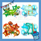 ParteeTime Kids Dinosaur Birthday Party Decoration 5pcs Set Foil Balloon Set Belon Hari Jadi Kanak-Kanak