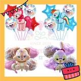 ParteeTime Kids My Little Pony & Stella Birthday Party Decoration 5pcs Set Foil Balloon Set Belon Hari Jadi Kanak-Kanak
