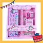 ParteeTime Kids Gifts Cartoon 7 in 1 Stationery Set Sanrio Kuromi My Melody My Little Pony Princess Birthday Gift Pack