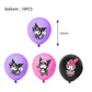 ParteeTime Kids Kuromi Birthday Theme Decorations Birthday Party Supplies Banners Backdrop Set Budak Hari Jadi Hiasan