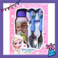 ParteeTime Kids Gifts Box Set Cute Cartoon Stainless Steel Spoon Fork Tableware Set With Water Bottle BPA FREE 350ml