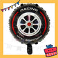 ParteeTime Kids Racing Themed Car Wheel Tire Air Globos Foil Balloon Birthday Party Decoration
