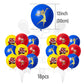ParteeTime Kids Birthday Party Celebration Decoration Set InsideOut 4 in 1 Banner Balloon Cake Cupcake Topper Hari Jadi
