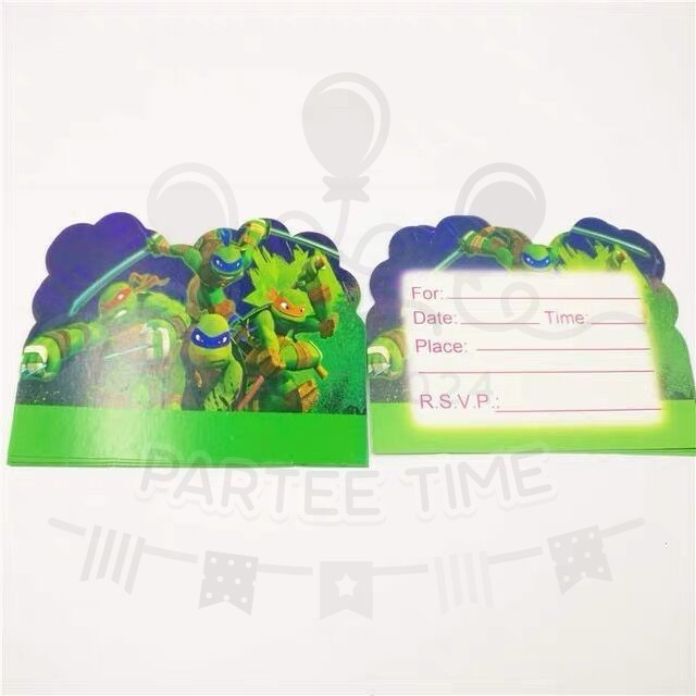 ParteeTime Kids Ninja Turtle Birthday Theme Decorations Kids Birthday Balloon Banner Hang Swirl Backdrop Tablecloth
