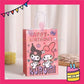 ParteeTime Birthday Kids 1pcs Kuromi My Melody Cinnamoroll Gift Bags with Handle Paper Bag Doorgift Bag Gift Beg Hadiah