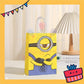 ParteeTime Birthday Kids 1pcs Banana Bla Bla Party Favor Gift Bags with Handle Paper Bag Doorgift Packaging Goodies Bag