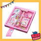ParteeTime Kids Gifts Cartoon 7 in 1 Stationery Set Sanrio Kuromi My Melody My Little Pony Princess Birthday Gift Pack