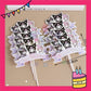 ParteeTime Kids Kuromi Cake Topper Cute Characters Figures Set Cake Decorative Baking Decoration Birthday Party