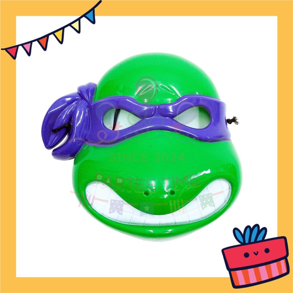 ParteeTime Kids Mask Cape Children Ninja Turtle Capes Birthday Party Dress Up Toy Cape Cosplay Costume