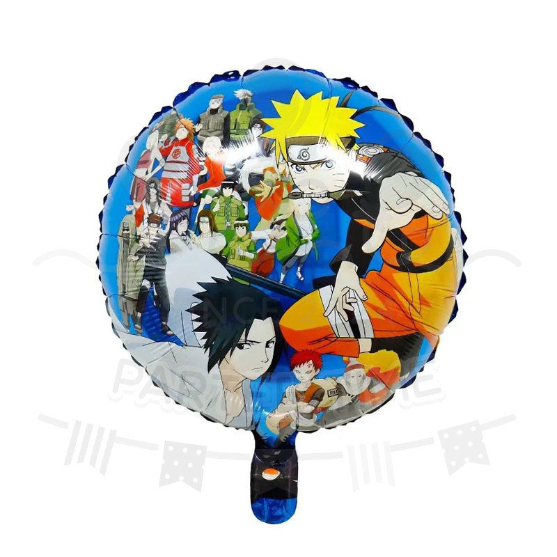 ParteeTime Kids Naruto Themed Foil Balloon Birthday Party Decoration Foil Belon Tema Naruto Hari Jadi Hiasan