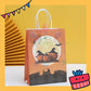 ParteeTime Birthday Kids 1pcs Halloween Party Favor Gift Bags with Handle Paper Bag Doorgift Packaging Goodies