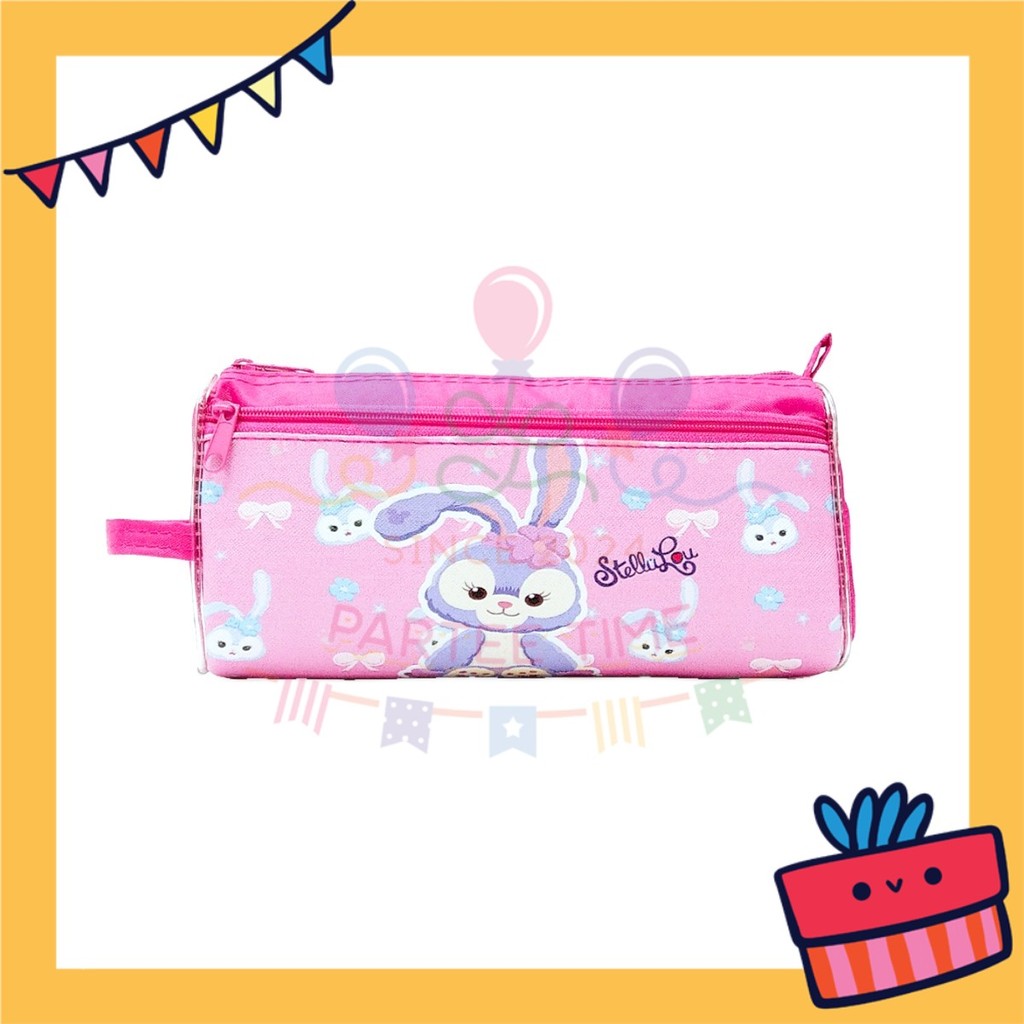 ParteeTime Kids Cute Cartoon Ultraman Spiderman Melody Double Layer Pencil Case Gift Pack Door Gift Goodie Bag Idea