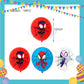 ParteeTime Kids Spidey And His Amazing Friends Birthday Theme Decorations Birthday Balloon Banner Hang Hiasan Hari Jadi
