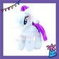 ParteeTime Kids Mini Fluffy My Little Pony Cute Soft Dolls Keychain Cute Plush Toy Adorable Stuffed Doll Toy Pendant