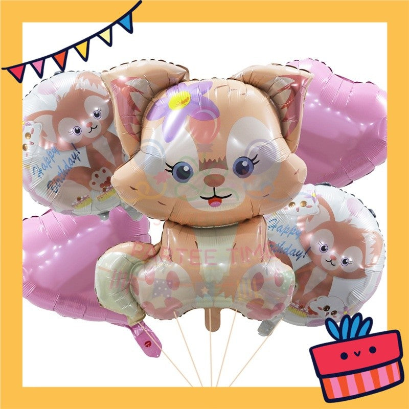 ParteeTime Kids My Little Pony & Stella Birthday Party Decoration 5pcs Set Foil Balloon Set Belon Hari Jadi Kanak-Kanak