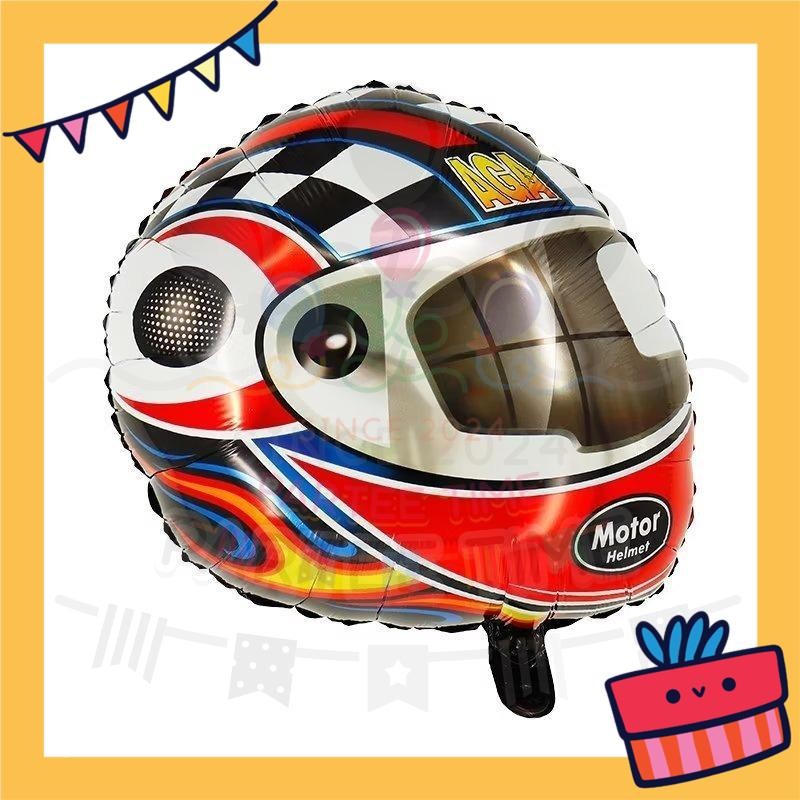 ParteeTime Kids Racing Themed Car Wheel Tire Air Globos Foil Balloon Birthday Party Decoration