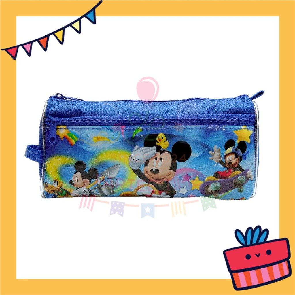 ParteeTime Kids Cute Cartoon Ultraman Spiderman Melody Double Layer Pencil Case Gift Pack Door Gift Goodie Bag Idea