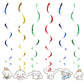 ParteeTime Kids Cinnamoroll Theme Decorations Birthday Party Balloon Banners Hang Swirls Backdrop Tablecloth Cake Topper