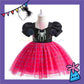 ParteeTime Kids Girl Spiderman Gwen Dress Cosplay Costumes Fancy Pakaian Budak Perempuan Spiderman Baju Kostum Labah