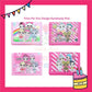 ParteeTime Kids Gifts Cute Cartoon Trifold Wallet Princess Elsa Barbie Dompet Lipat Kartun Comel Kanak-Kanak