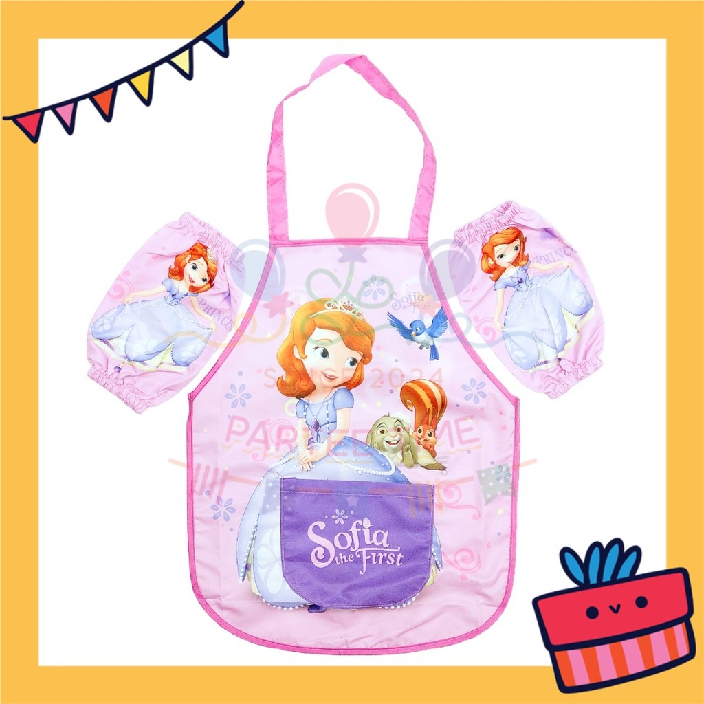 ParteeTime Kids Boy Girl Sanrio Kuromi Melody Cinnamoroll Waterproof Cooking Baking Painting Apron Children’s Apron