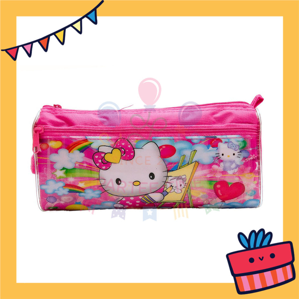 ParteeTime Kids Cute Cartoon Ultraman Spiderman Melody Double Layer Pencil Case Gift Pack Door Gift Goodie Bag Idea
