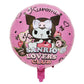 ParteeTime Kids Kuromi Birthday Theme Decorations Birthday Party Supplies Banners Backdrop Set Budak Hari Jadi Hiasan
