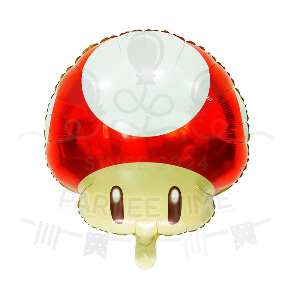 ParteeTime Kids Cute Mario Themed Foil Balloon Birthday Party Decoration Foil Belon Tema Comel Mario Hari Jadi Hiasan