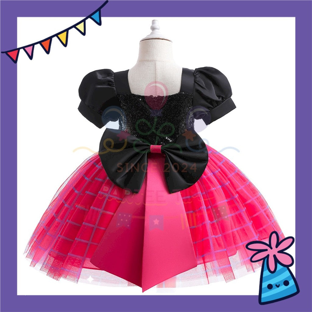 ParteeTime Kids Girl Spiderman Gwen Dress Cosplay Costumes Fancy Pakaian Budak Perempuan Spiderman Baju Kostum Labah