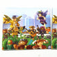 ParteeTime Kids Roblox Birthday Theme Decorations Party Balloon Banners Hang Swirls Backdrop Tablecloth Cake Topper
