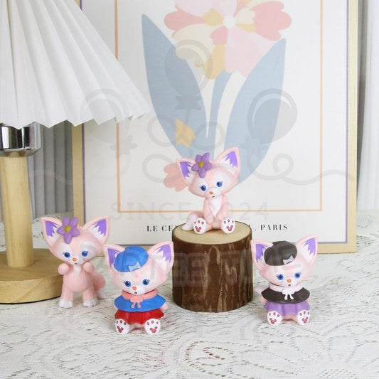 ParteeTime Kids LinaBell Mini Cake Topper Cute Characters Figures Set Cake Decoration Birthday Party Collection Playset