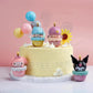 ParteeTime Sanrio Kuromi Melody Cinnamoroll Mini Cake Topper Cute Set Cake Decoration Birthday Party Collection Playset