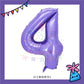 ParteeTime Purple Digital Foil Ballon 16 Inch 0 Number Balloon Birthday Party Foil Balloons Vibrant Shiny Decorations