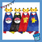 ParteeTime Kids Mask Cape Children Pikachu Capes Birthday Party Dress Up Toy Cape Cosplay Costume
