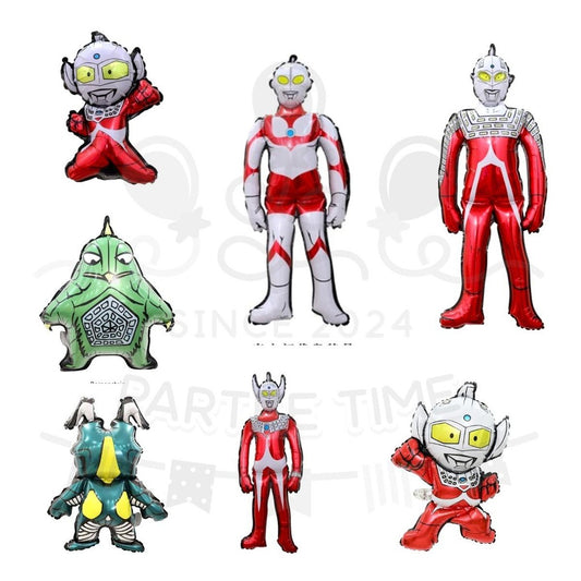 ParteeTime Kids Ultraman Foil Balloon Mini Balloon Giant Balloon Themed Foil Balloon Birthday Party Decoration