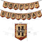 ParteeTime Kid Birthday Party Celebration Decoration Set Harry 4 in 1 Banner Balloon Cake Cupcake Topper Parti Hari Jadi