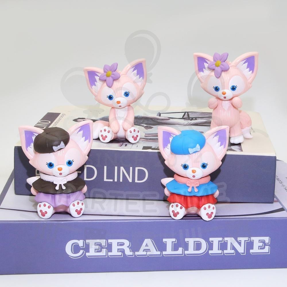 ParteeTime Kids LinaBell Mini Cake Topper Cute Characters Figures Set Cake Decoration Birthday Party Collection Playset
