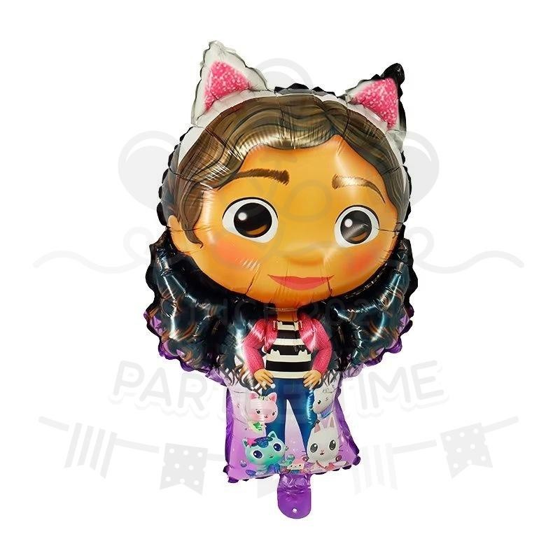 ParteeTime Kids Rainbow Dash Pinkie Pie Rarity Grabby Doll House Themed Foil Balloon Birthday Party Decoration