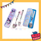 ParteetTime Kids Portable Stainless Steel Gift Set Cutlery Utensil Set Reusable Spoon Fork With Case