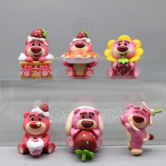ParteeTime Kids Lotso Mini Cake Topper Cute Characters Figures Set Cake Decoration Birthday Party Collection Playset
