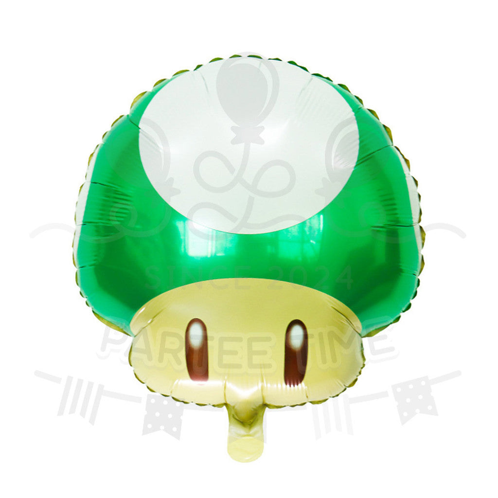 ParteeTime Kids Cute Mario Themed Foil Balloon Birthday Party Decoration Foil Belon Tema Comel Mario Hari Jadi Hiasan