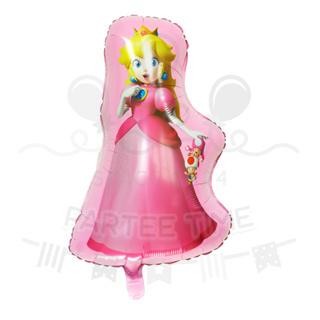 ParteeTime Kids Super Mario Princess Peach Luigi Themed Foil Balloon Birthday Party Decoration