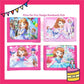 ParteeTime Kids Gifts Cute Cartoon Trifold Wallet Princess Elsa Barbie Dompet Lipat Kartun Comel Kanak-Kanak